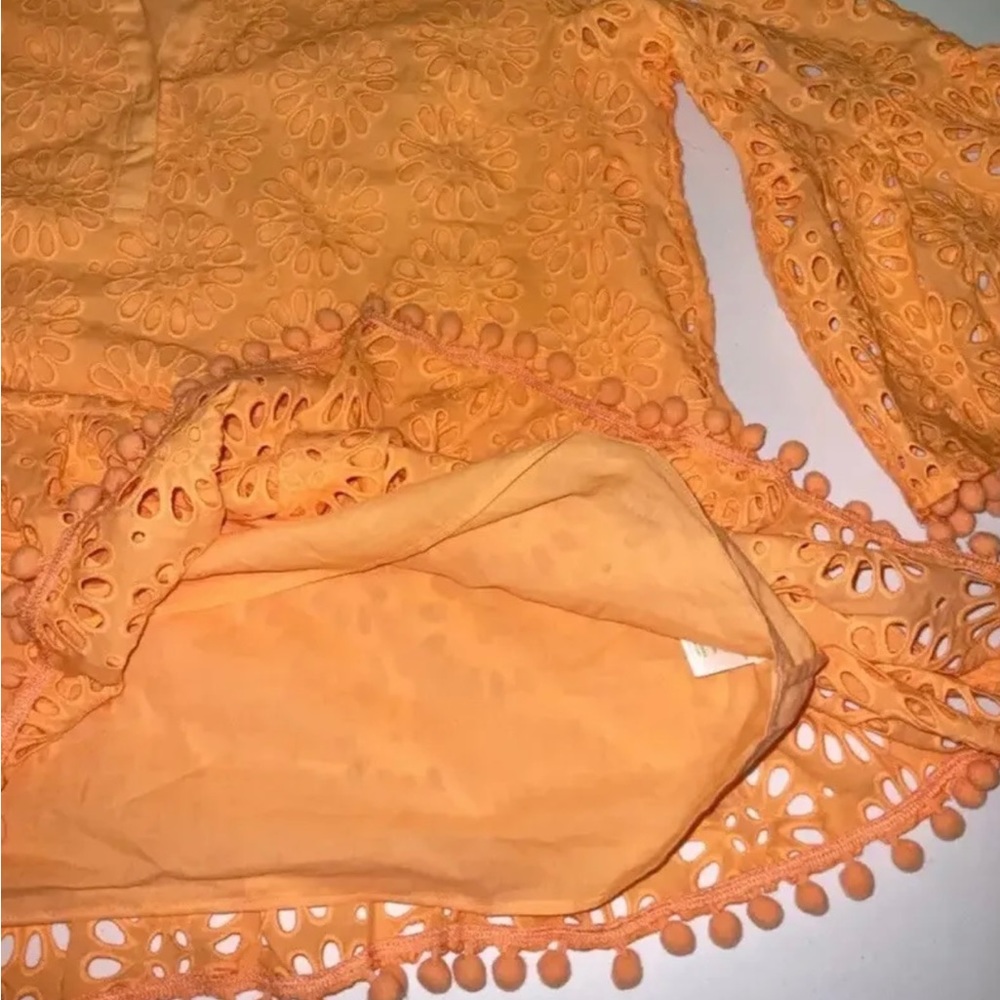 Lilly Pulitzer Bekah Eyelet Top/blouse cantaloupe ORANGE Sz small. NEW - Picture 6 of 6